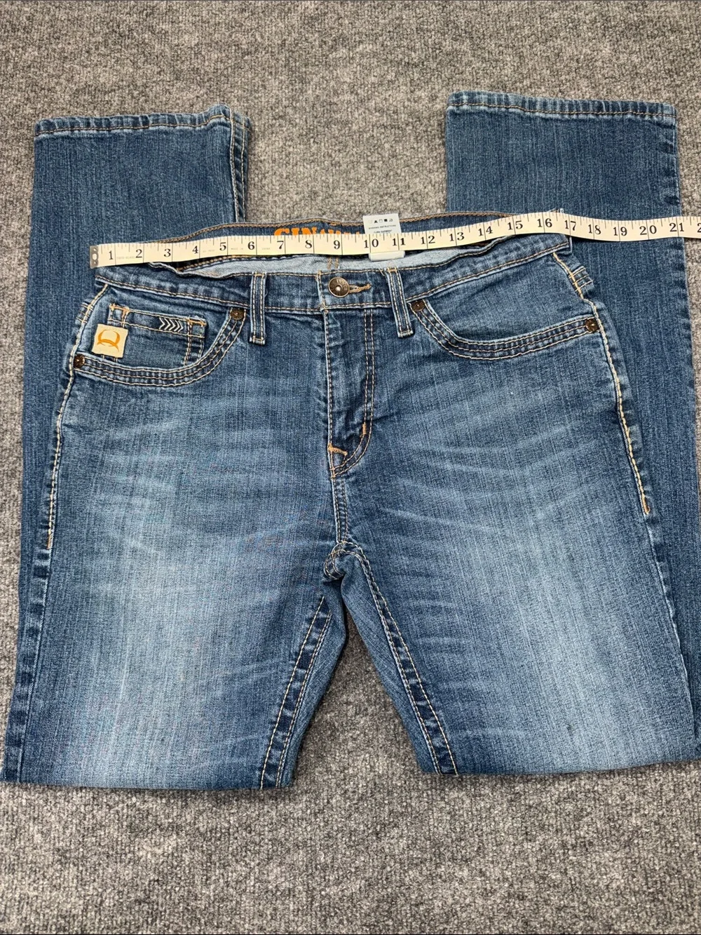 Cinch Men’s Bootcut Jeans in Blue Wash